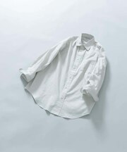 『XLサイズあり』リラックスコットンリネン7分袖シャツ