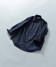 『XLサイズあり』リラックスコットンリネン7分袖シャツ