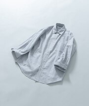 『XLサイズあり』リラックスコットンリネン7分袖シャツ
