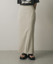 『UR TECH DRYLUXE』リネンライクスリットタイトスカート