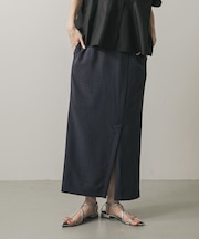 『UR TECH DRYLUXE』リネンライクスリットタイトスカート