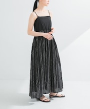 スパンコール刺繍キャミワンピース