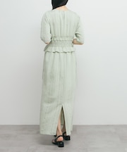 フリルシャーリングドッキングワンピース