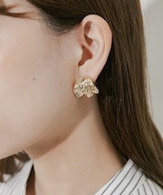 ニュアンスワイドメタルイヤリング