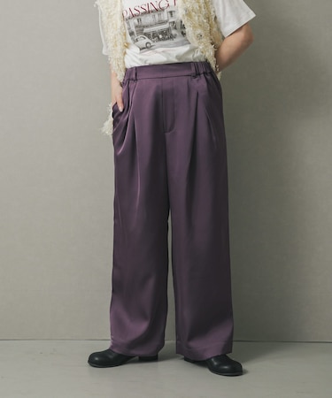 サテンインタックパンツ