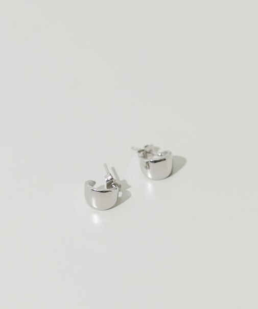 ステンレスミニワイドフープピアス