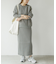 『WEB限定』スウェットライクニット×スカートセットアップ