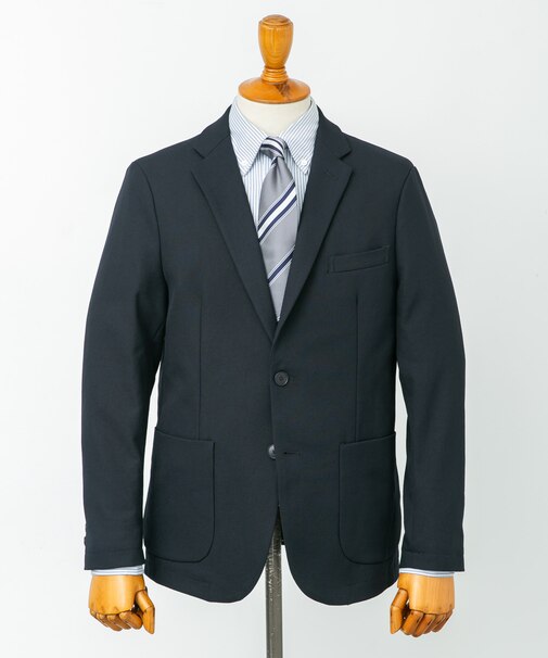 LIFE STYLE TAILOR マイクロバスケットストレッチジャケット