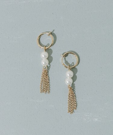 パールシャワーチェーンイヤリング