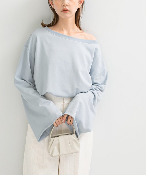 オフショルライトスウェット