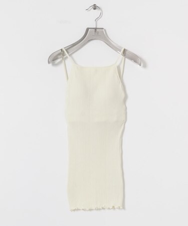 HAKUJI　Random rib open back cami