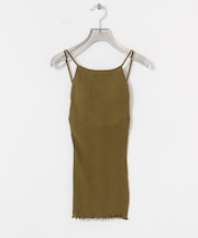 HAKUJI　Random rib open back cami