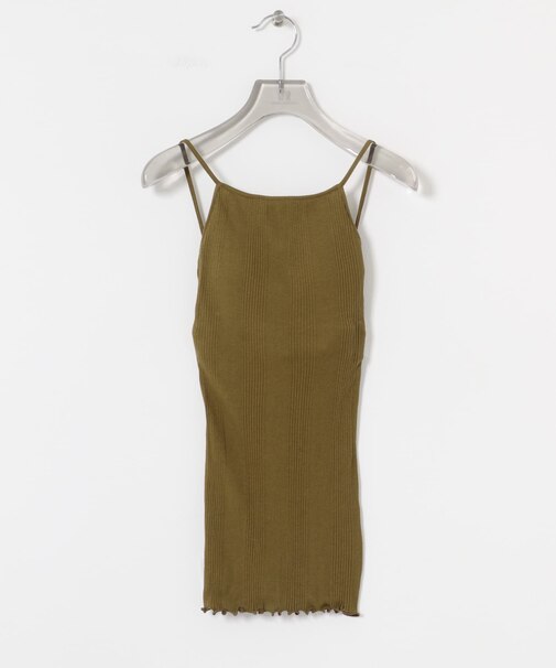 HAKUJI　Random rib open back cami