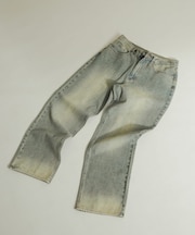 『WEB限定』ハードウォッシュデニムワイドパンツ