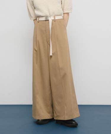 ベルトSETワイドスラックス