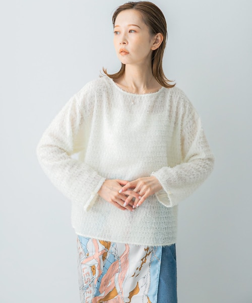 CHIEKO+ ジャガードプルオーバー 36 CHIEKO+ ジャガードプルオーバー BLACK 36 レディース
