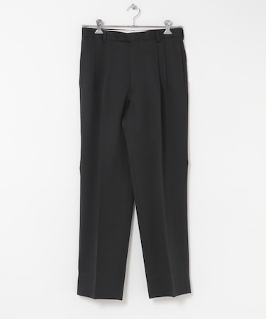LIFE STYLE TAILOR　レトロヘリンボンストレッチ2タックパンツ