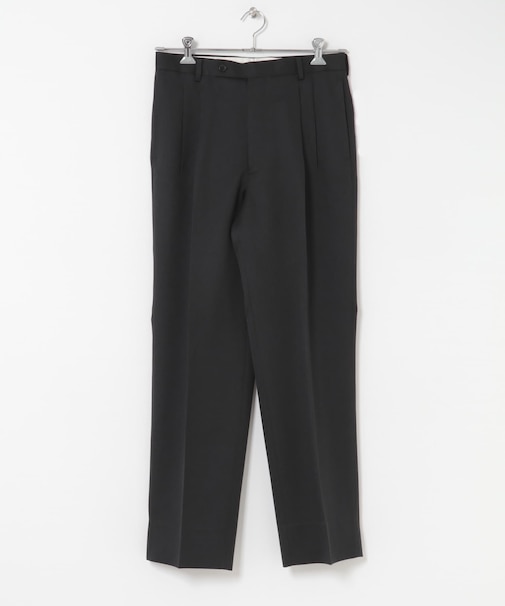LIFE STYLE TAILOR　レトロヘリンボンストレッチ2タックパンツ