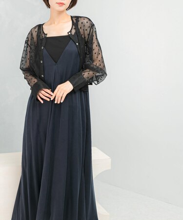 クールタッチ2WAYキュプラ混キャミワンピース