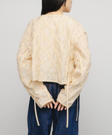 シャーリングショートジャケット