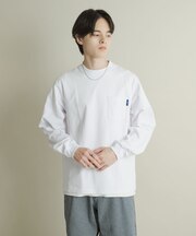 コットンクルーネックロングスリーブTシャツ