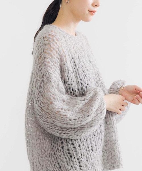 URBAN RESEARCH モヘヤルーズハンドニット モヘヤルーズハンドニット（ニット/セーター）｜URBAN RESEARCH