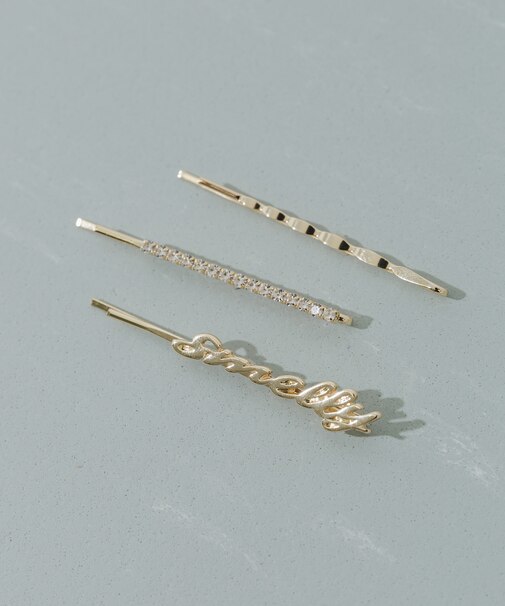 3セットロゴヘアピン