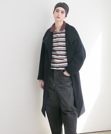 スーパー100ウールスタンドカラーコート