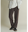 ウールライクダブルタックテーパードパンツ