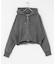 フロントZIPショートフーディー