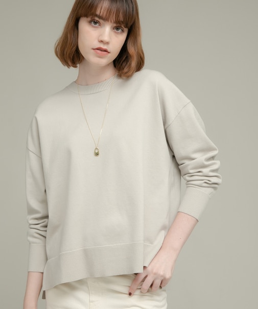 サイドスリットハイゲージプルオーバー