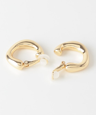 メタルニュアンスフープイヤリング