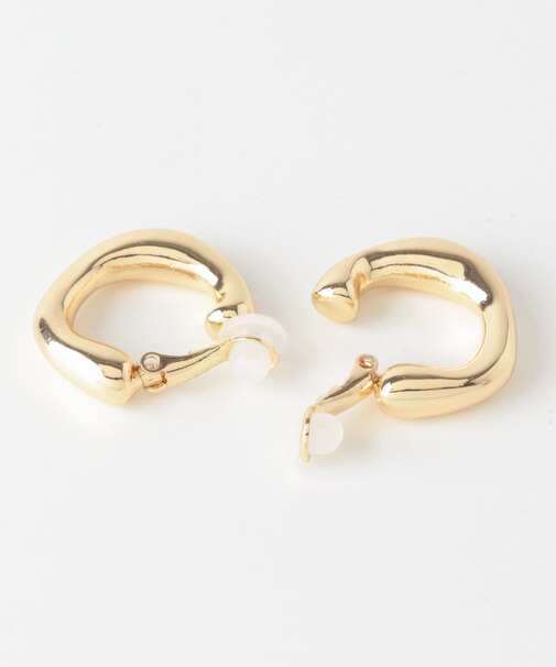 メタルニュアンスフープイヤリング