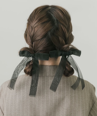 シアーリボン2セットバレッタ