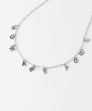 メッセージチャームネックレス