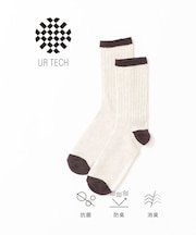 『URTECH』バイカラーリブソックス