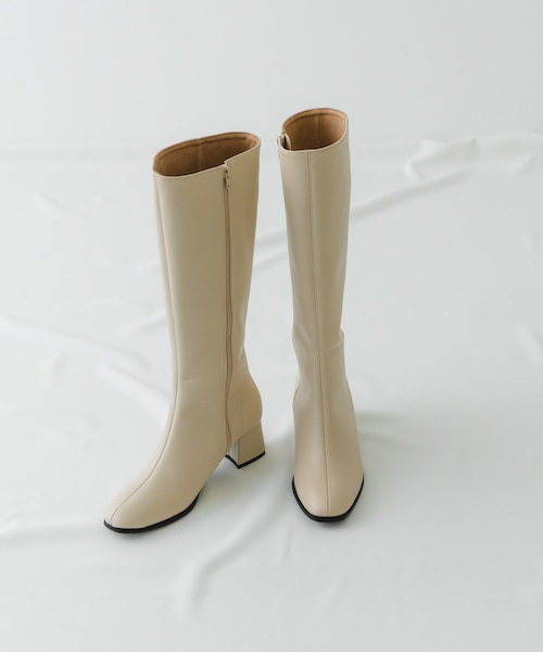ViVi掲載】SQUARE TOE ロングブーツ｜マウジーの通販｜&mall（アンド