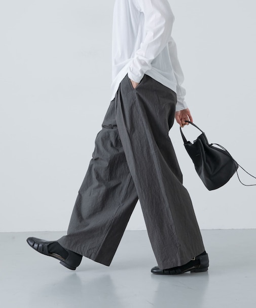 コットン2タックイージーパンツ