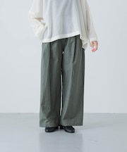 コットン2タックイージーパンツ