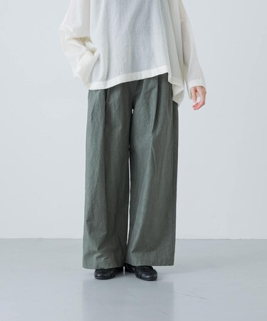 コットン2タックイージーパンツ