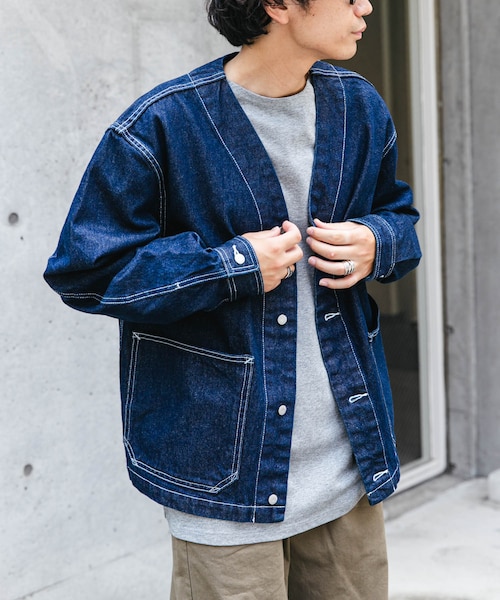 FORK&SPOON JFデニムノーカラージャケット｜アーバンリサーチの