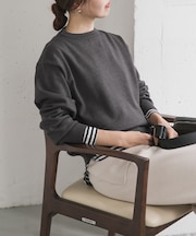 『仁村紗和さん着用』『UR TECH 200日ニット』スウェットライクプルオーバー