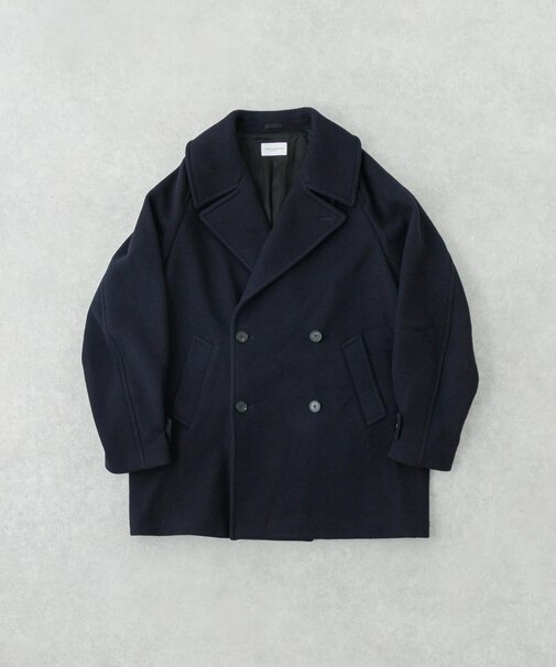 new basic　DOUBLE BREAST HALF COAT