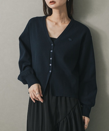 『WEB／一部店舗限定』プレートツキカーディガン