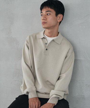 『XLサイズ／WEB限定／仁村紗和さん着用』『UR TECH 200日ニット』 ポロシャツ