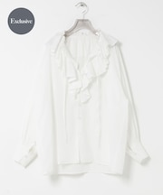 『別注』crinkle crinkle crinkle×URBAN RESEARCH　cotton ruffle blouse