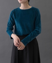 FORK&SPOON　ベロアロングスリーブTシャツ