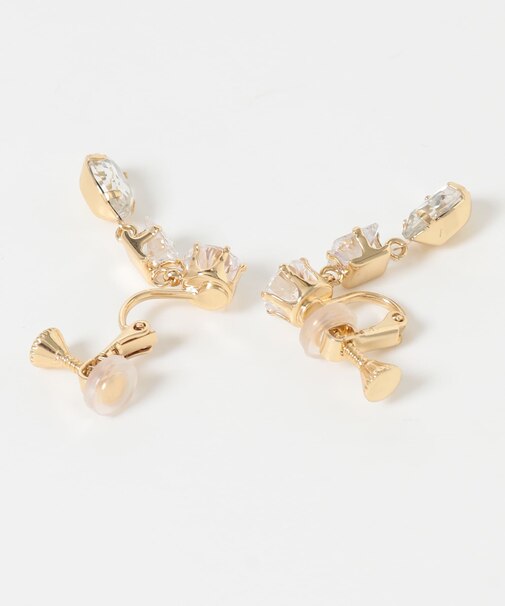 トリプルビジューイヤリング