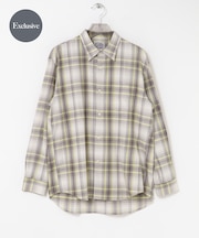 『別注』OUTDOOR EXCHANGE×URBAN RESEARCH　シャギーチェックシャツ