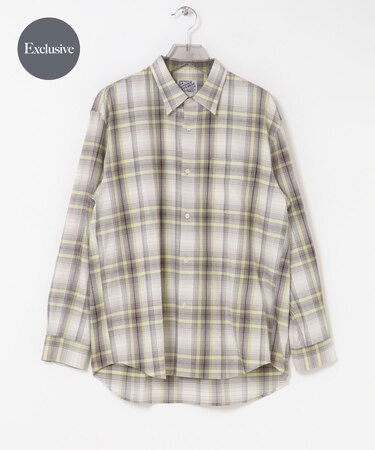 『別注』OUTDOOR EXCHANGE×URBAN RESEARCH　シャギーチェックシャツ